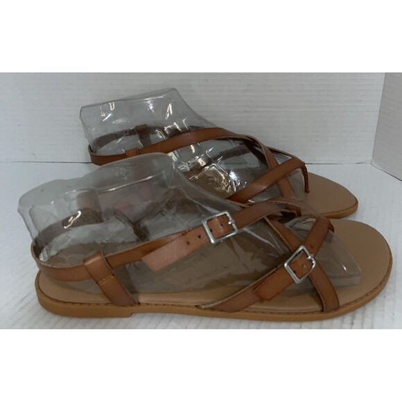 Torrid Sandals Womens 11 Brown Strappy Flat Gladiator Bohemian Casual Summer - Picture 1 of 13